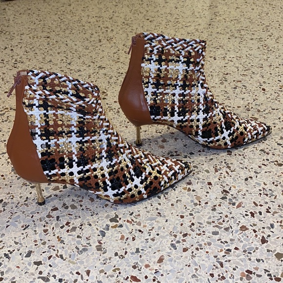 Souliers Martinez Woven Ankle Boots - Picture 3 of 7